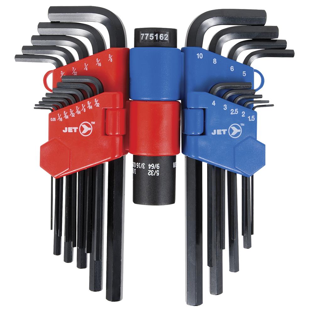 22-PC SAE/Metric Long Arm Hex Key Set | 775162 | Hex and Torx Keys ...