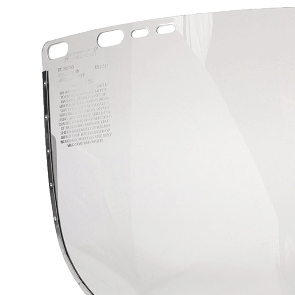 Acetate Face Shield Window - Shape D - Bound - Clear product photo