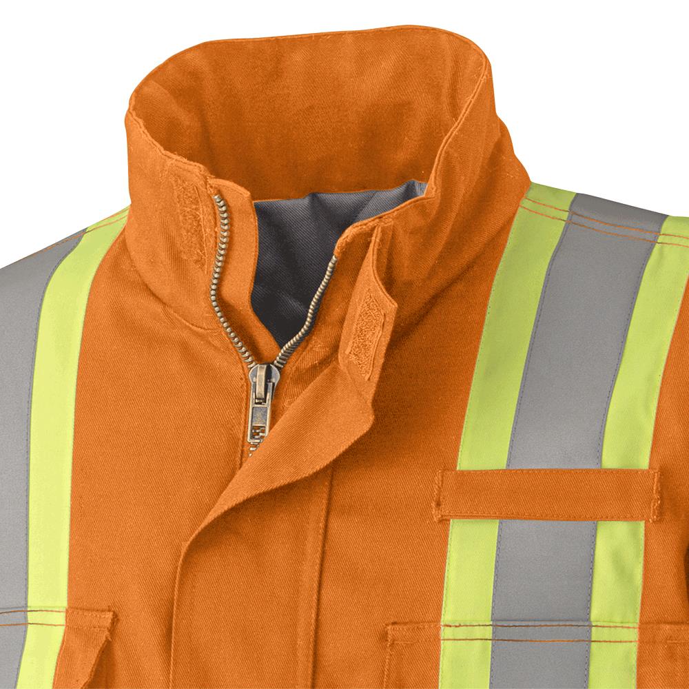 FR-Tech® FR/Arc-Rated Quilted Safety Parka – Hi-Vis Orange – 2XL