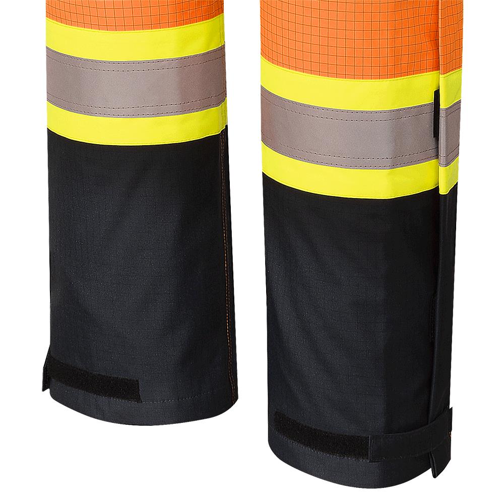 Salopette de s&eacute;curit&eacute; &laquo;Defender&reg;&raquo; ignifuge/anti-arc &eacute;lectrique/antistatique en trilamin&eacute; Oxford 300D &ndash; Orange haute visibilit&eacute; &ndash; 2TG photo du produit