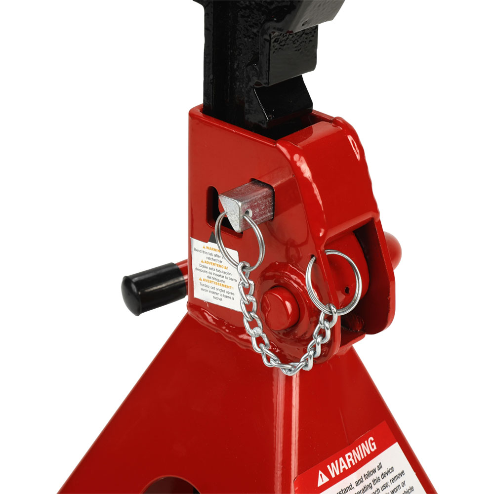 6-Ton Double-Locking Ratcheting Jack Stand Set product photo