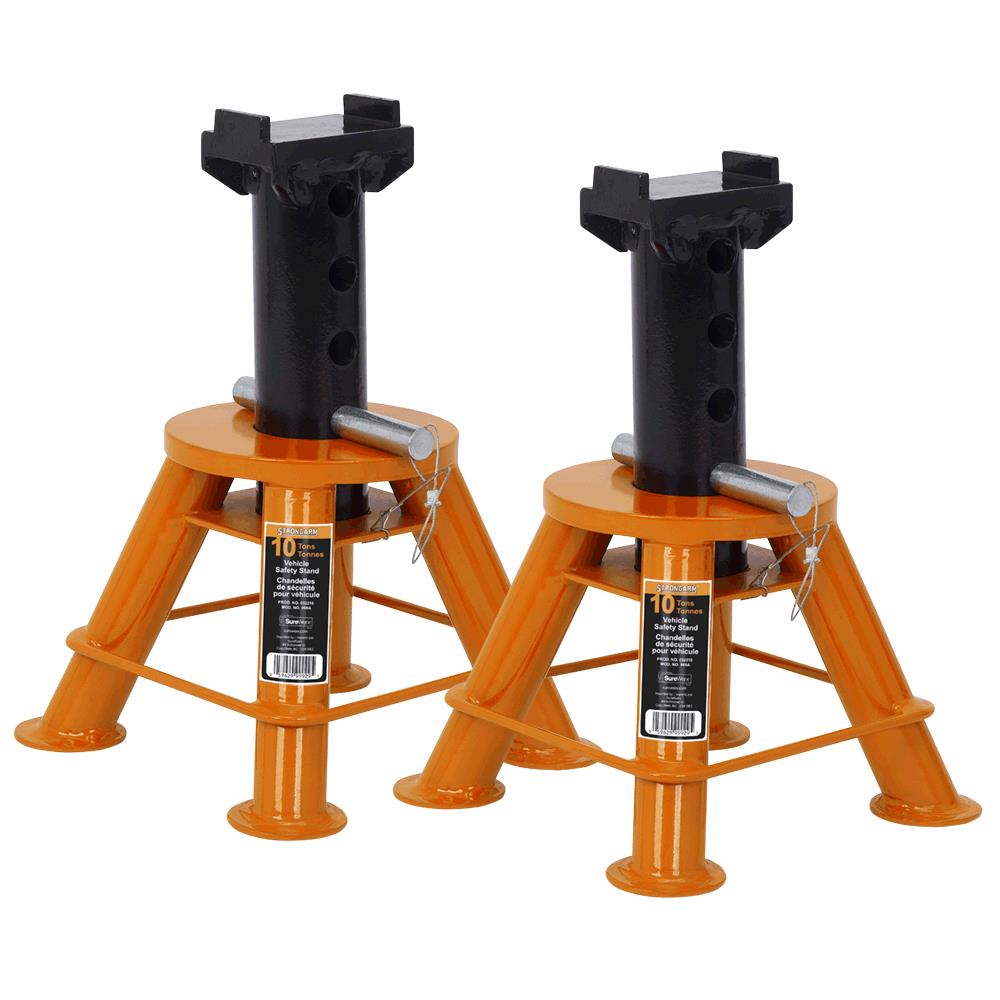 Jack Stands – Low Profile – 10-Ton – 1 pair | 032218 | Safety