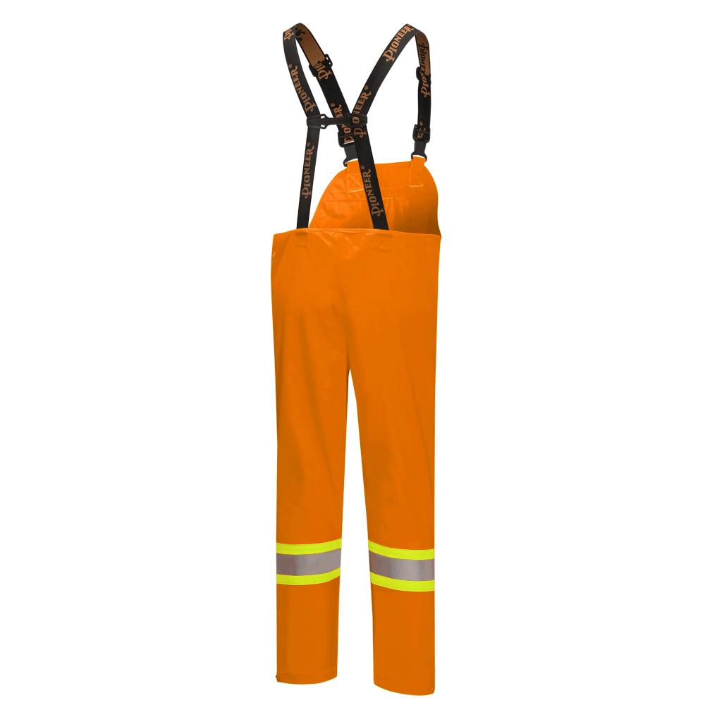 Salopette de pluie haute visibilit&eacute; ignifuge/anti-arc &eacute;l&eacute;ctrique imperm&eacute;able en poly/coton &ndash; Orange haute visibilit&eacute; &ndash; TP photo du produit