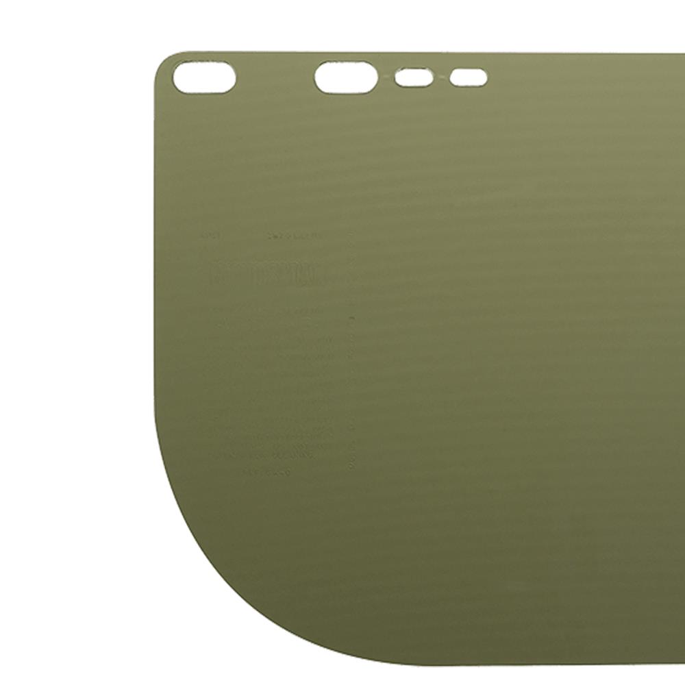 Polycarbonate Face Shield Window - Shape E - Medium Green product photo