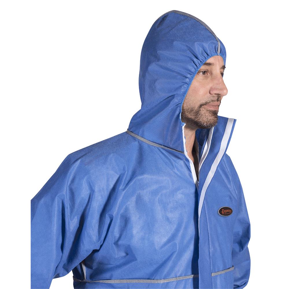 FSR SMS Disposable Coveralls – Zipper Closure – 50/CS – Blue – 2XL