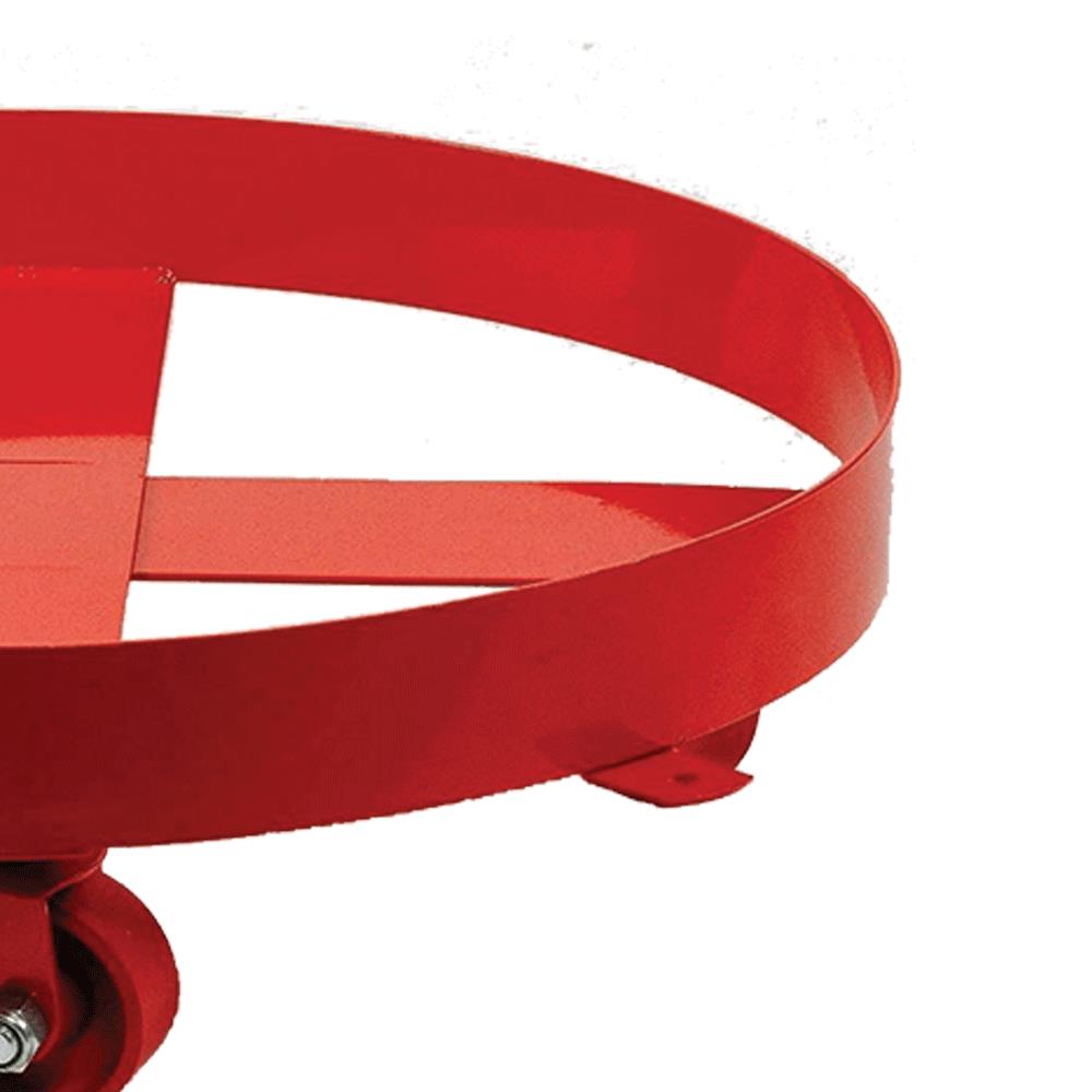 55 gal Drum Band Dolly - Steel - 4 Swivel Casters product photo