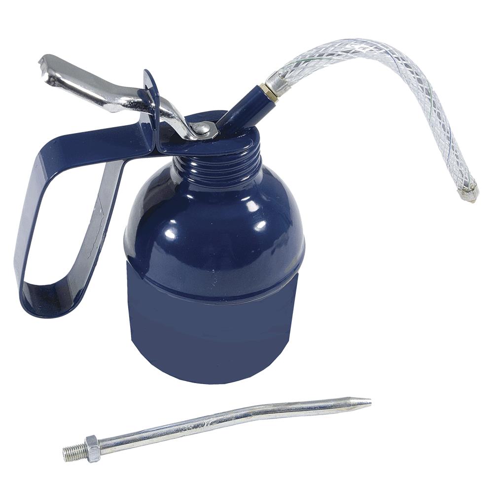 Lubrication Oil Can - 7 oz - Lever Grip - Straight & Flexible 4" Spouts product photo