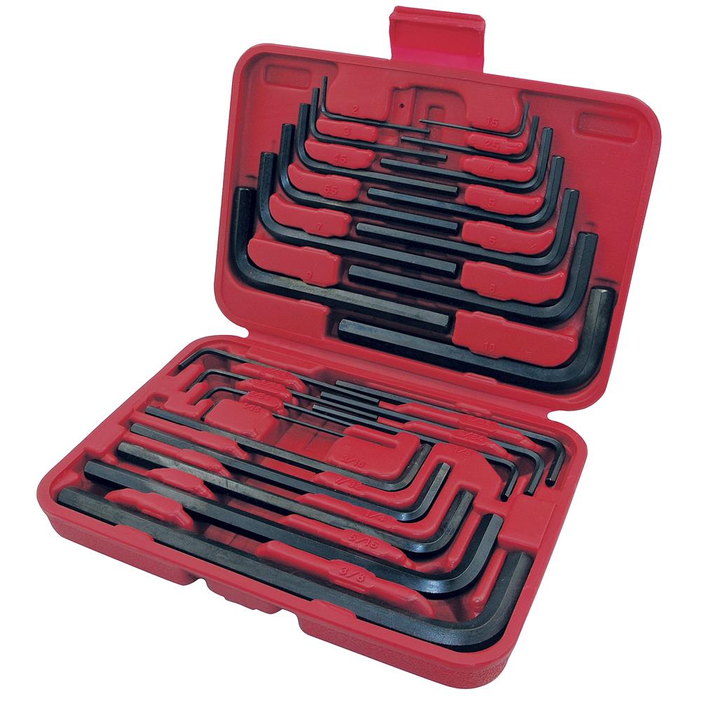 Short/Long Arm Hex Key Combo Set - 25 pcs | 775165 | Hex and Torx Keys ...