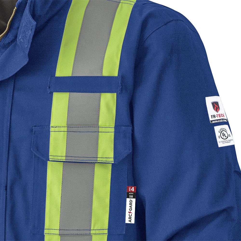FR-Tech® FR/Arc-Rated Quilted Safety Parka – Royal Blue – XL | V2560210 ...