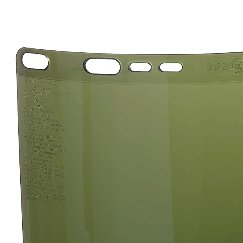 Face Shield Window - Polycarbonate - Molded - Shape B - IRUV 3.0 product photo