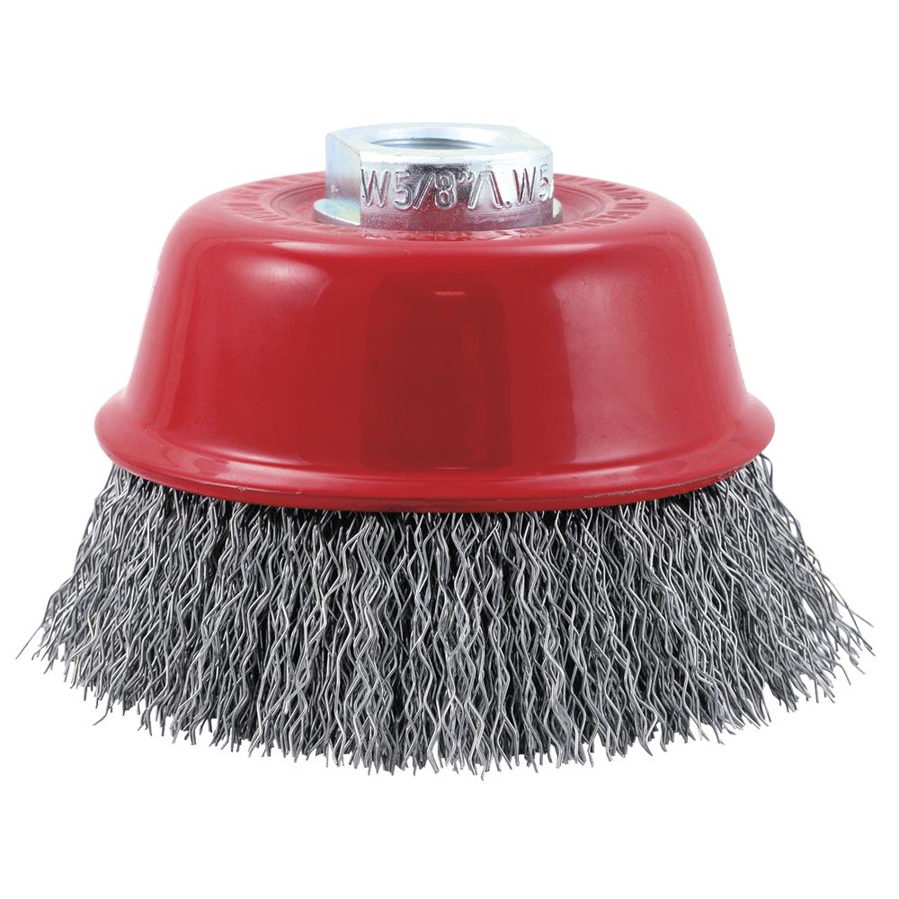 Brosse &agrave; tasse crant&eacute;e premium NC - Haute performance - 3-1/2 x 5/8-11 photo du produit