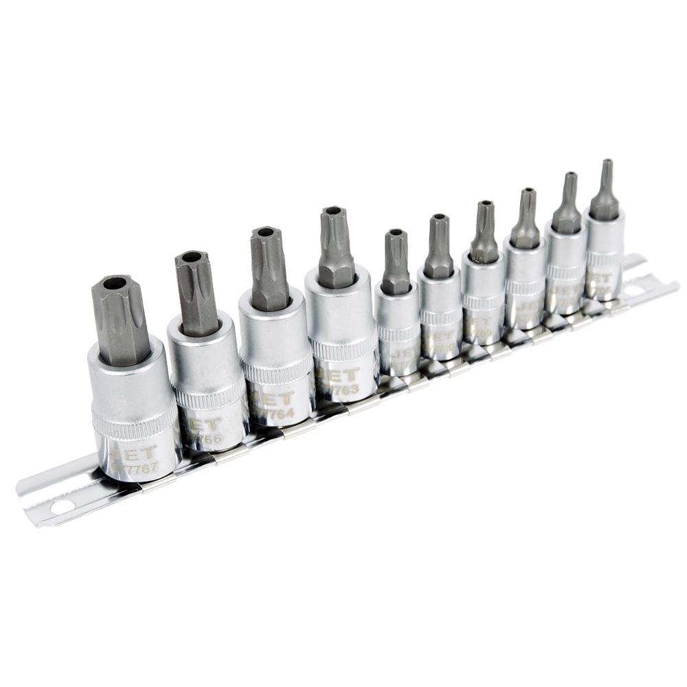 Jeu de 10 douilles &agrave; embouts TORX&reg; inviolables &agrave; prise de 1/4 po et 3/8 po photo du produit