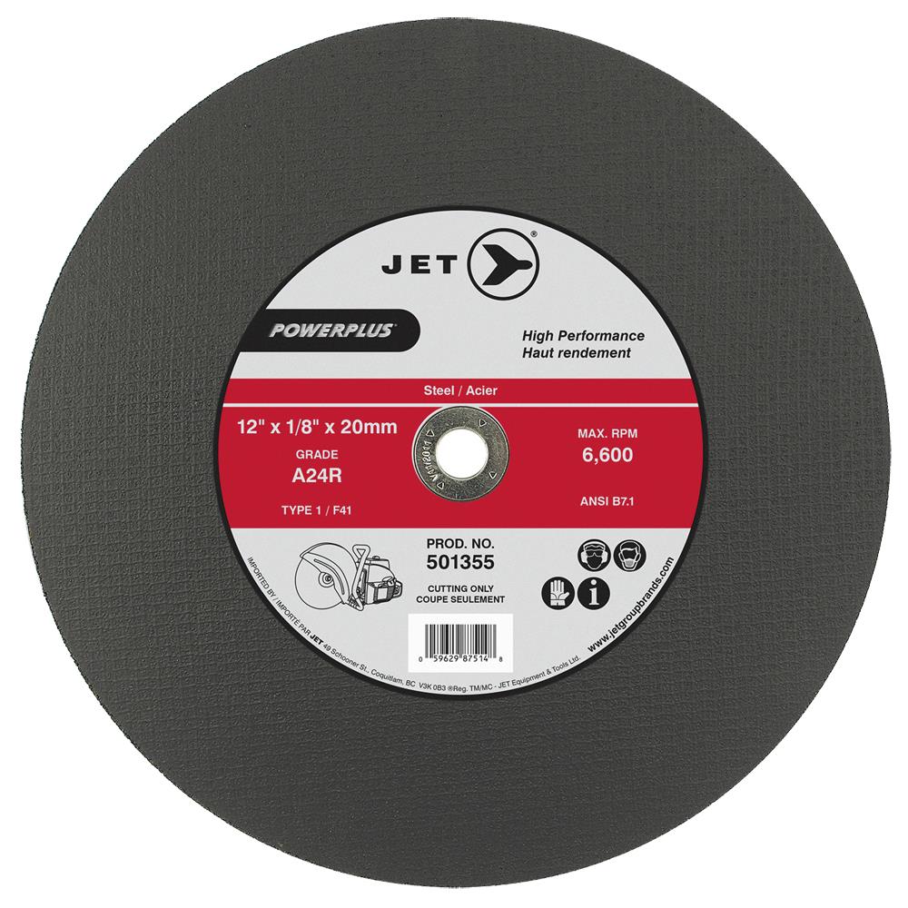 Roue de tron&ccedil;onnage POWERPLUS T1 A24R de 12 x 1/8 x 20 mm photo du produit