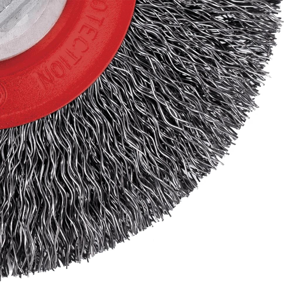 5 x 5/8-11NC Brosse en fil m&eacute;tallique crant&eacute;e - Haute performance photo du produit