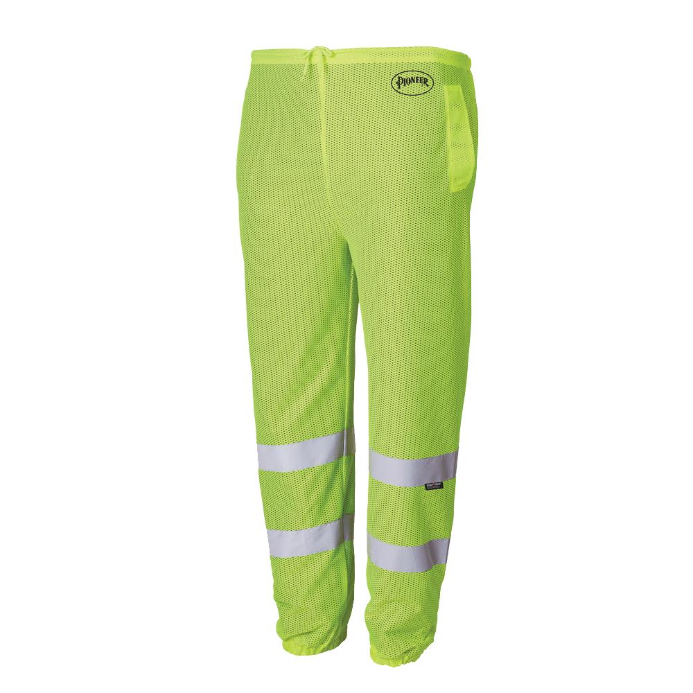 Hi-Vis Traffic Safety Pants - Polyester Mesh - Hi-Vis Yellow/Green - 2/3XL product photo