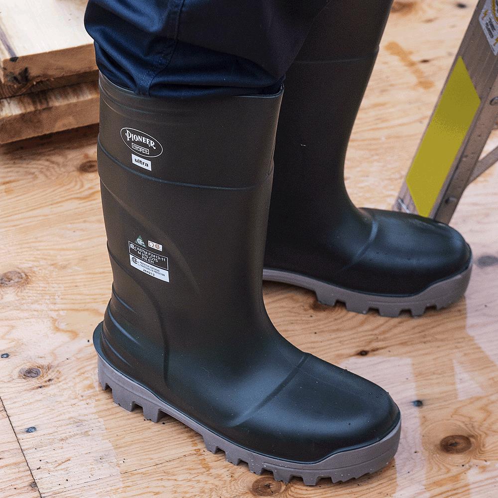 Bottes Ranpro Ultra -50&ordm; C en PU &ndash; Embout et plaque en composite &ndash; Verte &ndash; Taille homme 10 photo du produit
