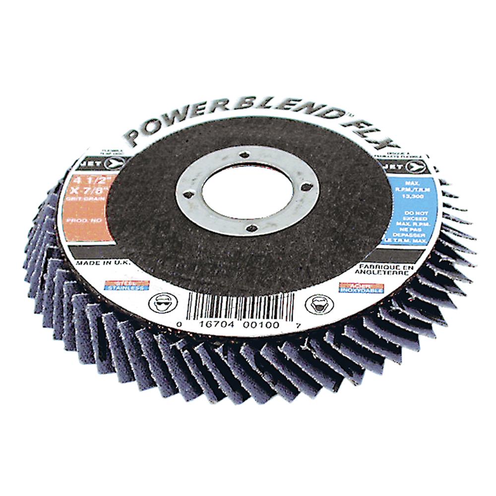 Disque &agrave; lamelles en zircone flexible POWERBLEND FLX de  4-1/2 x 7/8 po &ndash; Z120 photo du produit