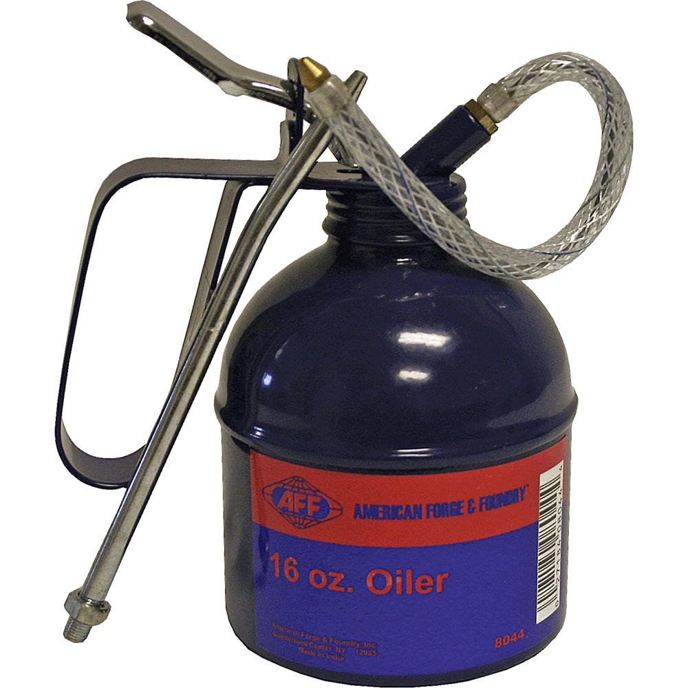 Lubrication Oil Can - 16 oz - Lever Grip - Straight & Flexible 4" Spouts product photo