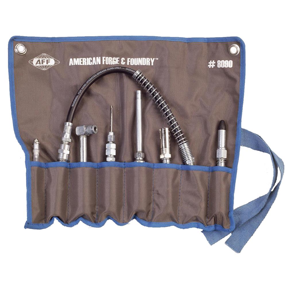 Lubrication Adapter Kit - with Cloth Roll-Up Carrying Case - 7 pc product photo