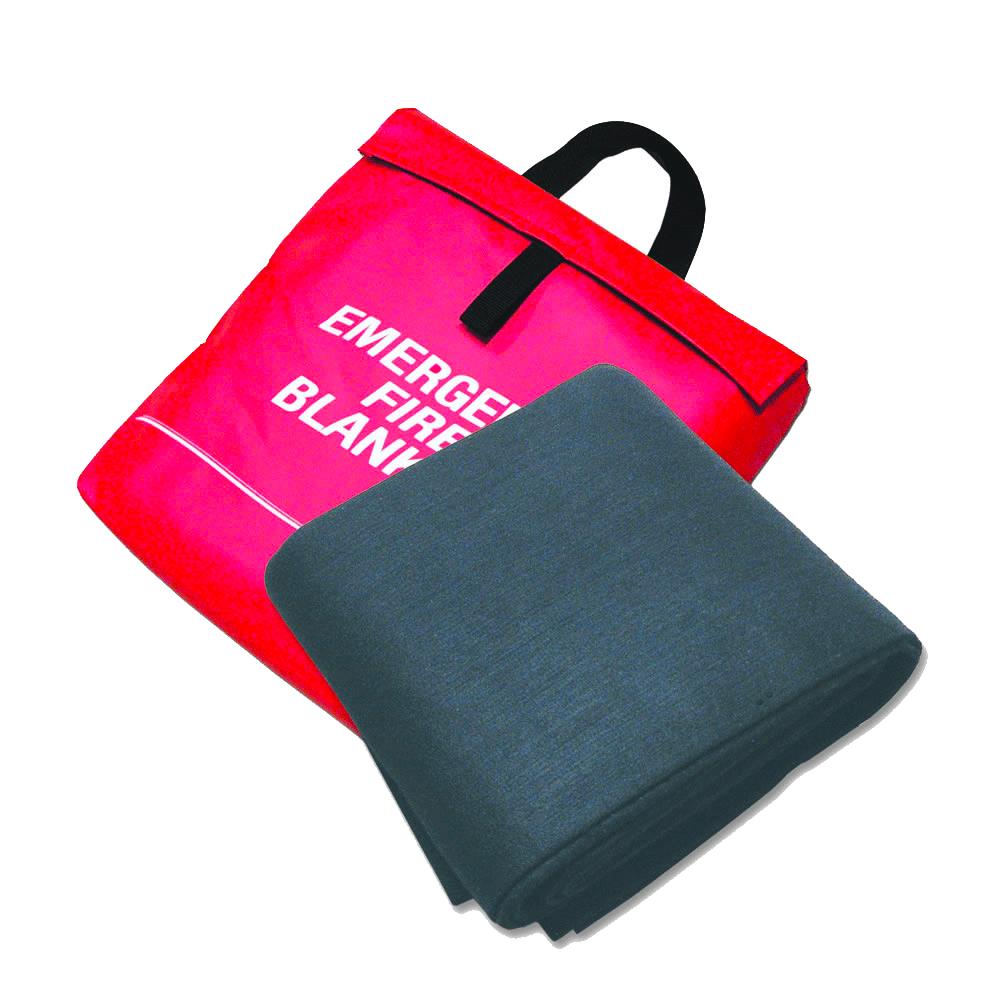 High-Temperature Emergency Fire Blanket - Carbon Fiber - 16 oz - Vinyl Pouch product photo