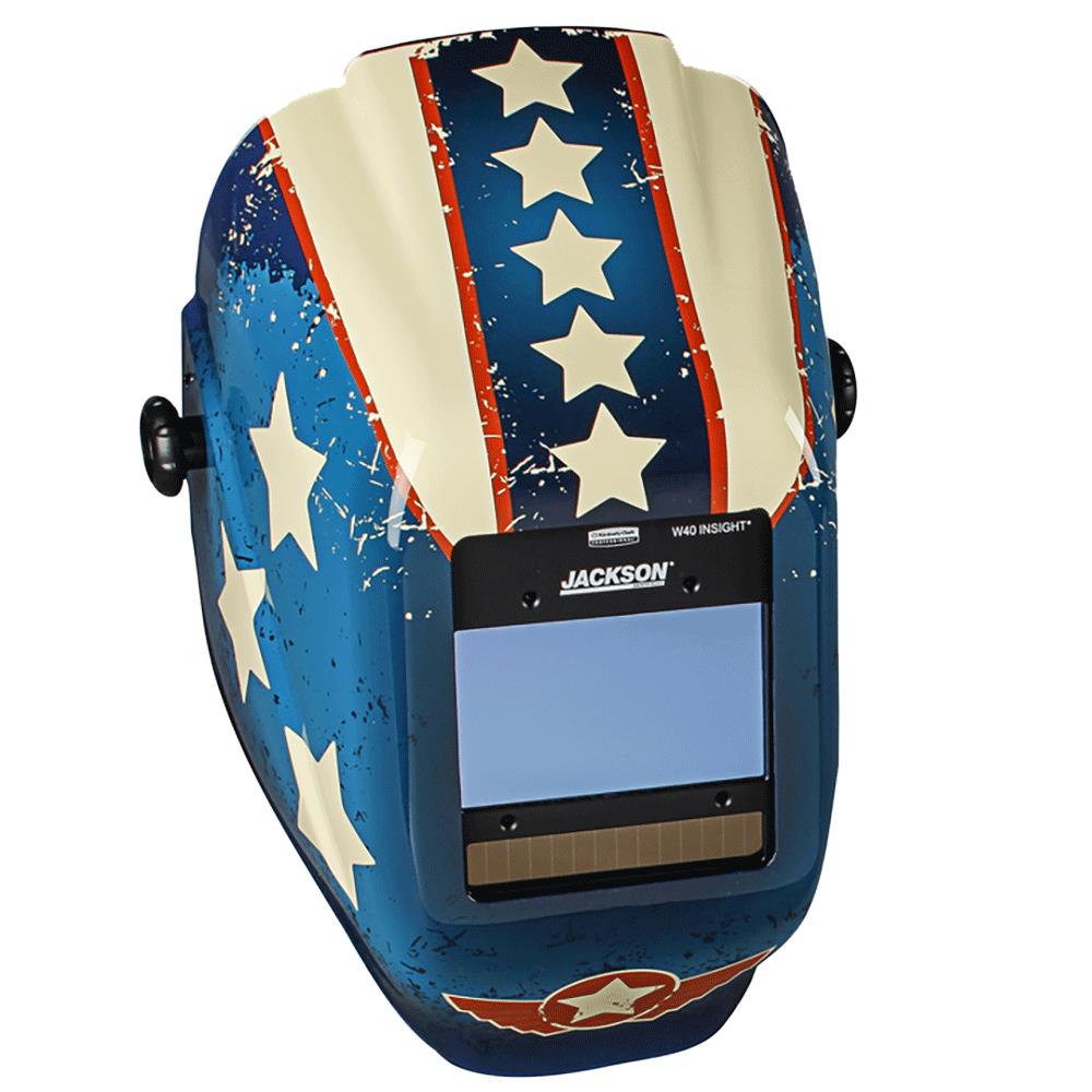 HLX 100 Welding Helmet - Insight Variable ADF - Stars and Scars product photo