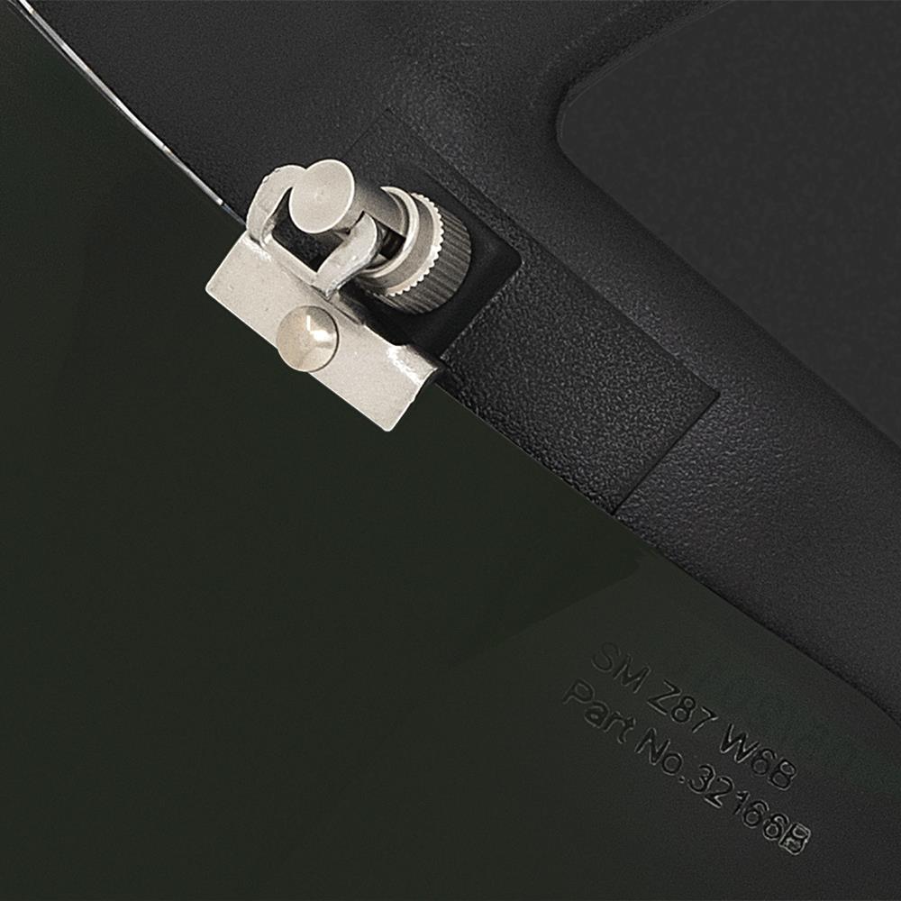 DP4  Series Face Shield - Ratcheting - Polycarbonate - Clear - Anti-Fog - Flip-up Shade 6 Cobalt Visor product photo
