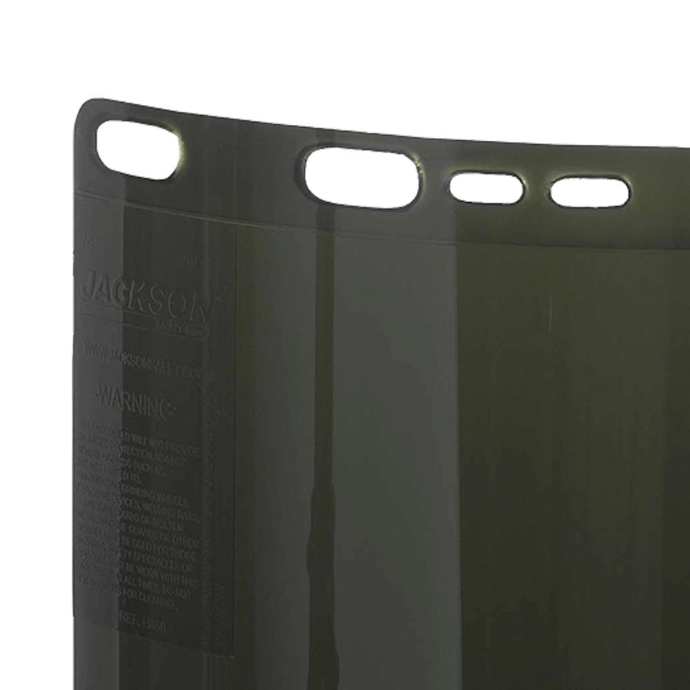 Face Shield Window - Polycarbonate - Molded - Shape B - IRUV 5.0 product photo