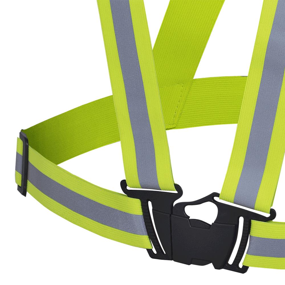 Baudrier de s&eacute;curit&eacute; haute visibilit&eacute; - Ajustable - 1~5/3~8 cm - Jaune/vert haute visibilit&eacute; - T/U photo du produit