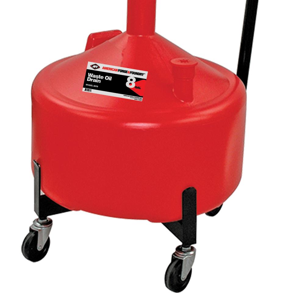 Waste Oil Drain - 8 gal - with Metal Trolley & 16.5" Funnel product photo