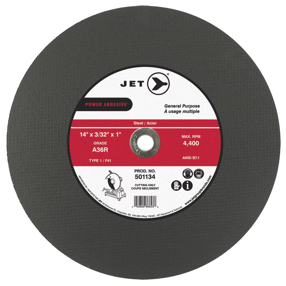 Roue de coupe abrasive A36 Power T1 - 14 x 3/32 x 1 photo du produit
