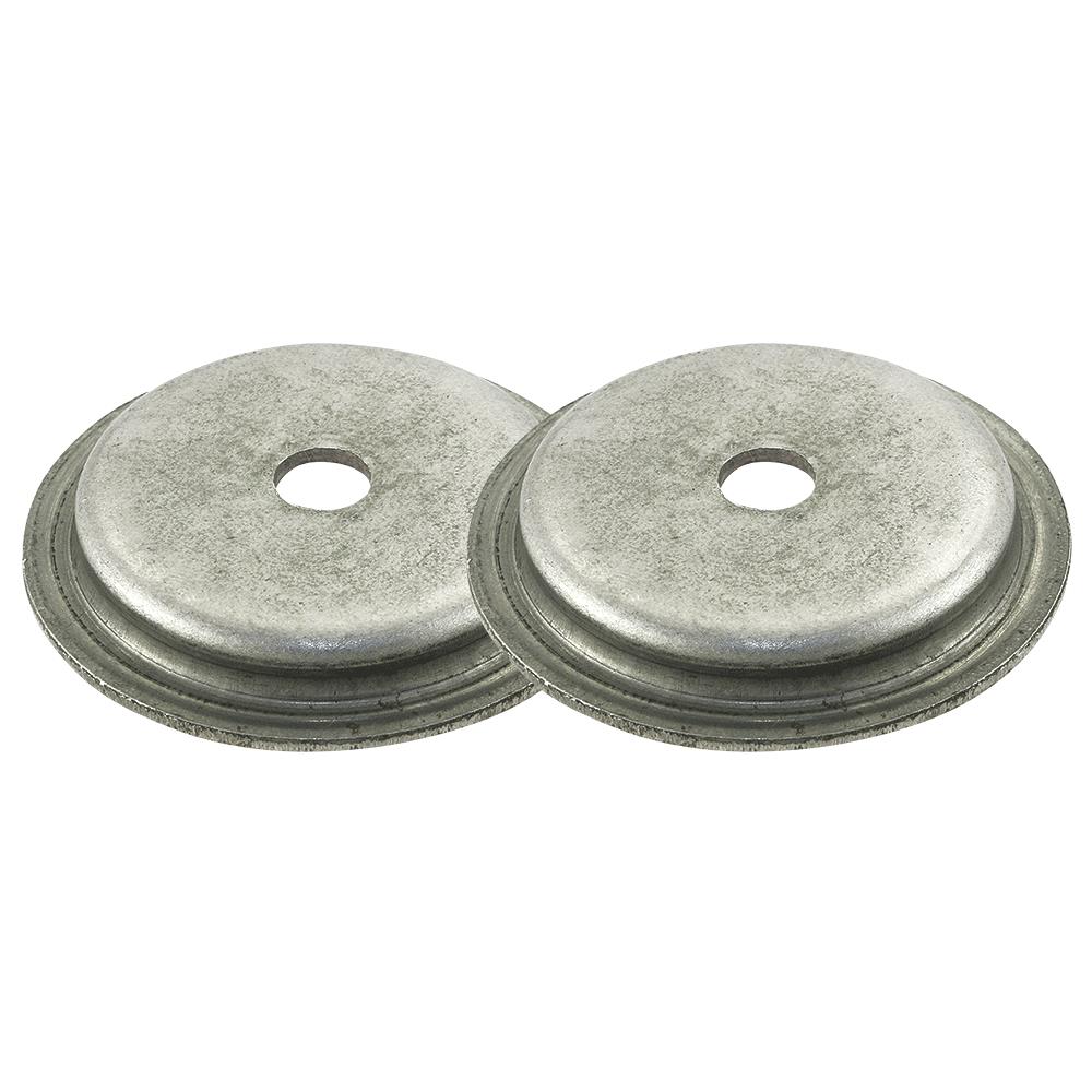 Adaptateurs pour brosses m&eacute;talliques JET Bench Crimped - Trou de 1/2 po x Diam&egrave;tre ext&eacute;rieur de 2 po - 1 paire photo du produit