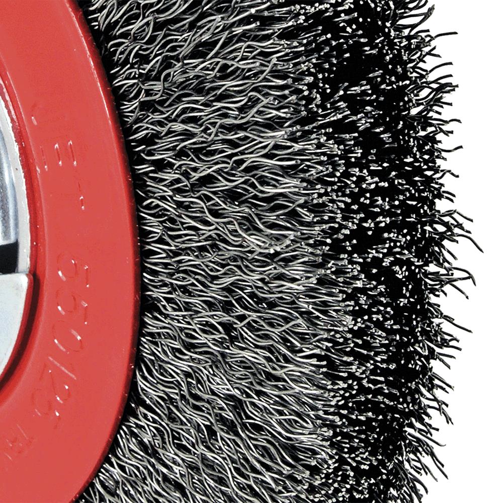 6 x 1 Roue en fil m&eacute;tallique crant&eacute; photo du produit