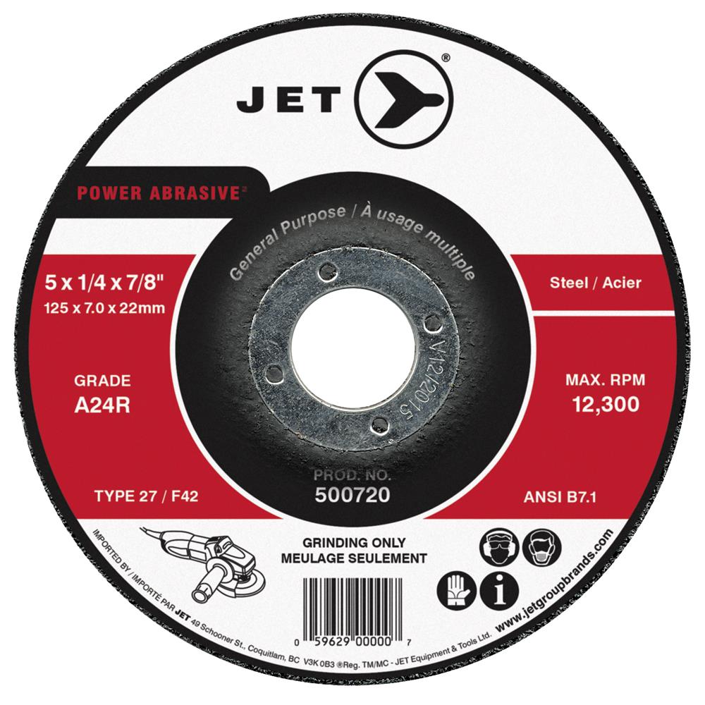Meule abrasive de rectification A24R Power T27 de 4 x 1/4 x 5/8 pouces photo du produit
