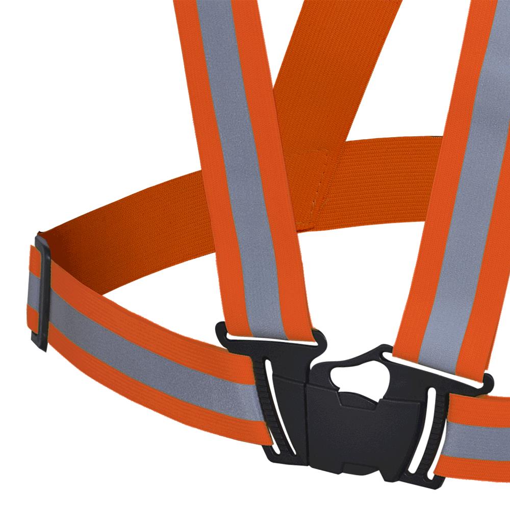 &Eacute;charpe de s&eacute;curit&eacute; haute visibilit&eacute; - Ajustable - 1~5/3~8 cm - Orange haute visibilit&eacute; - U/T photo du produit