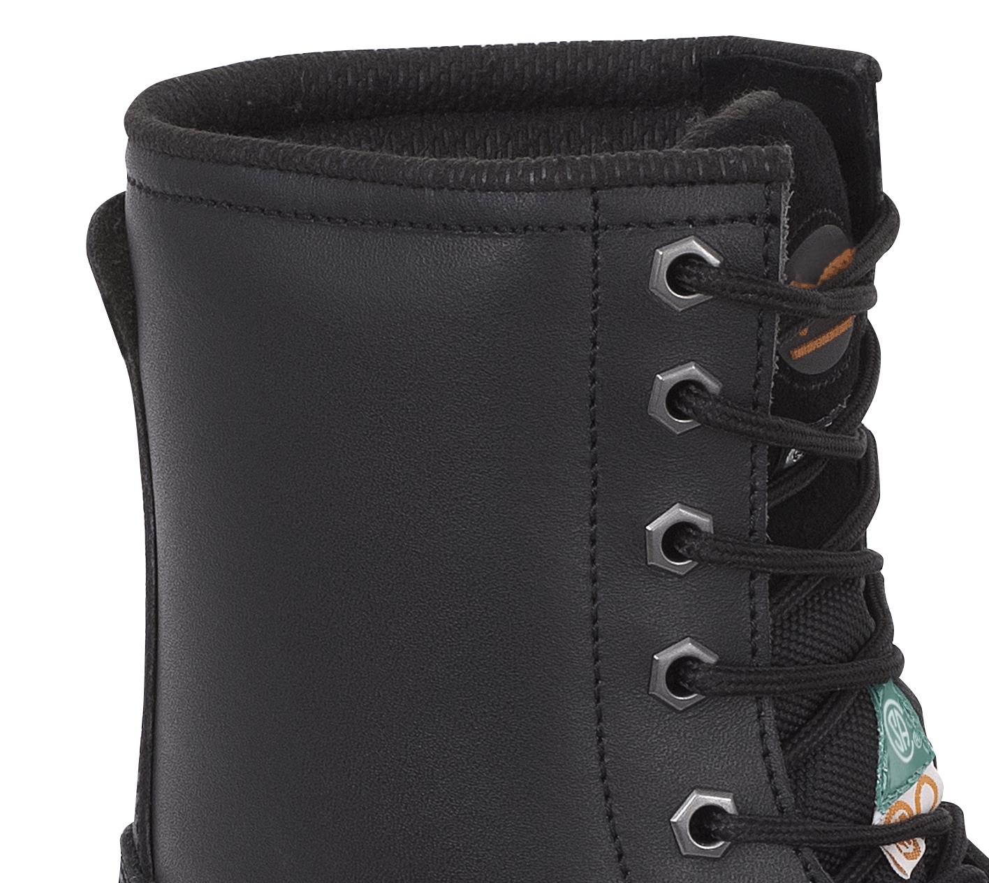 8 Bottes de travail en cuir - Embout/semelle en acier - Noir - 8~5 photo du produit