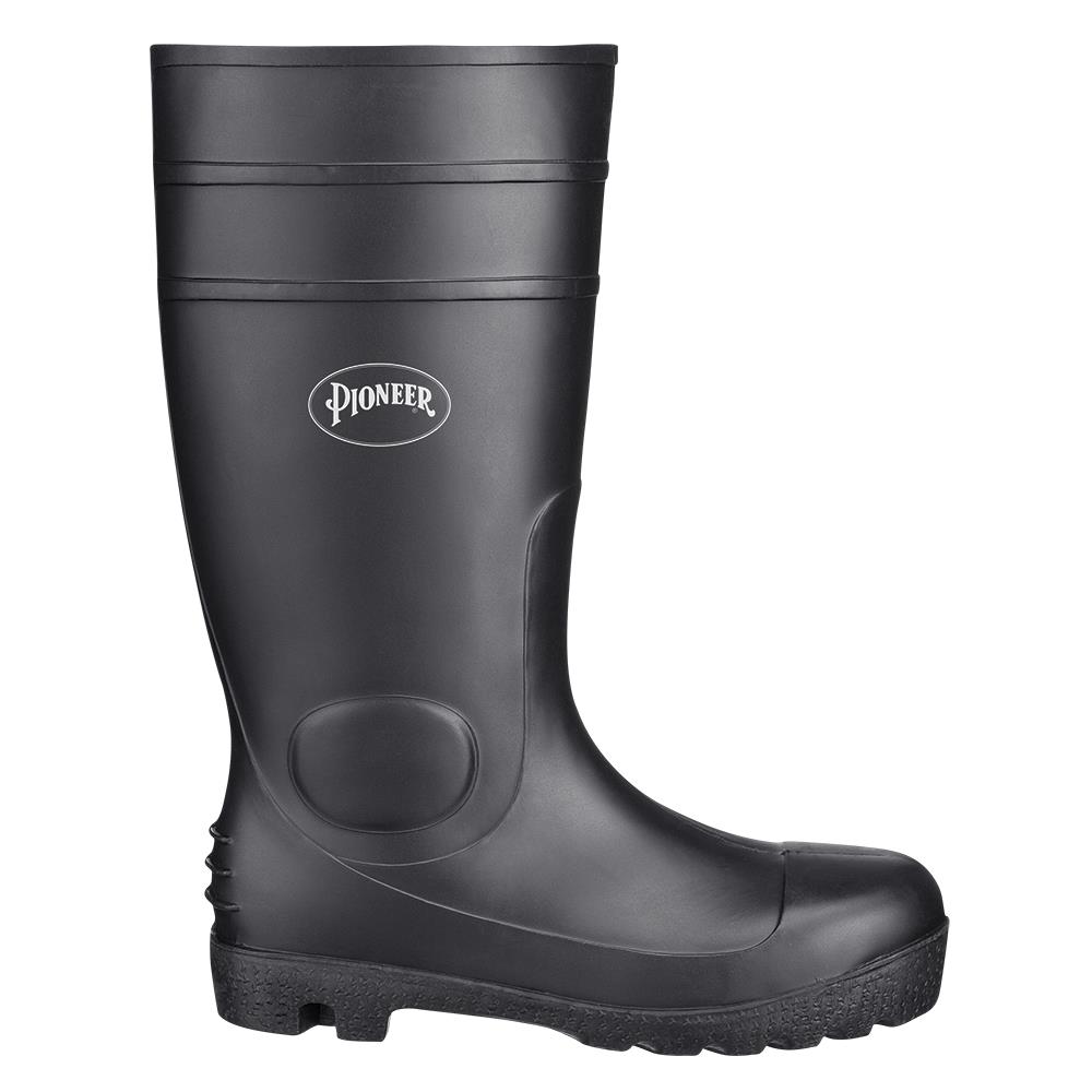 Plain Toe PVC Boot - Black - Men - 10 | V4710170-10 | Rubber Boots and ...
