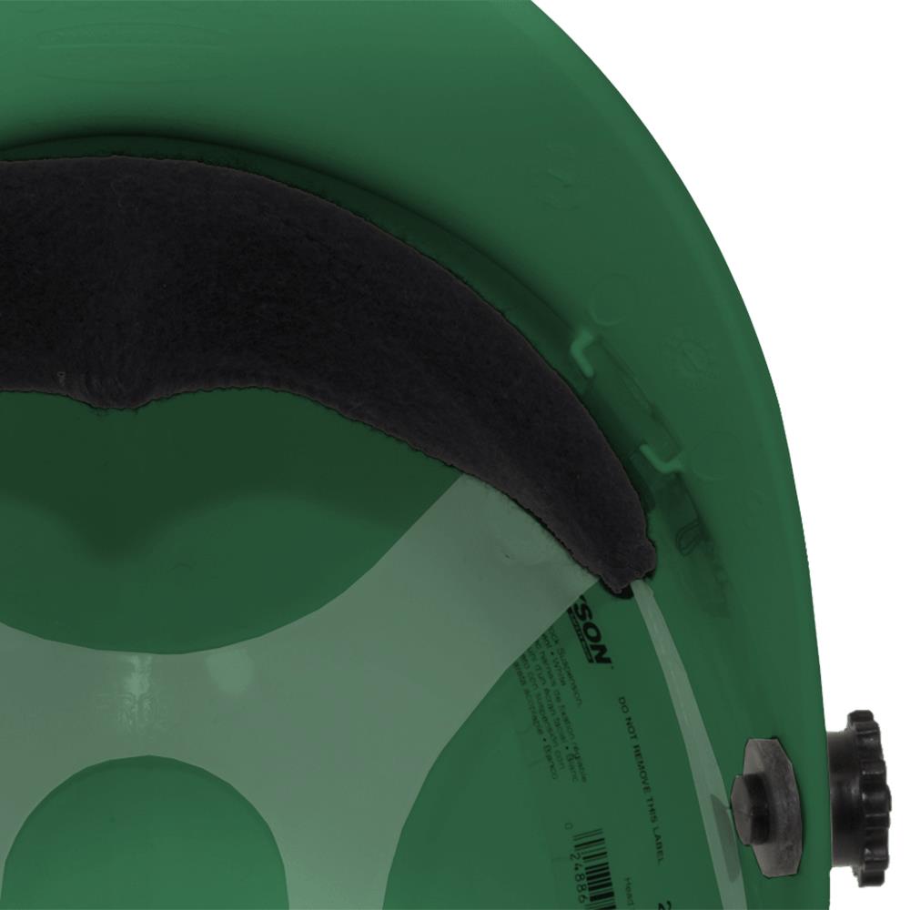 C10 Series Bump Cap with Face Shield Attachment - Green product photo