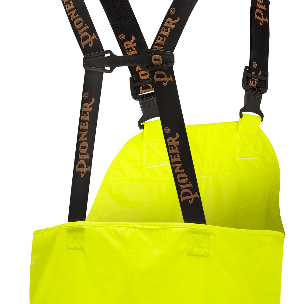 Salopette de pluie haute visibilit&eacute; ignifuge/anti-arc &eacute;l&eacute;ctrique imperm&eacute;able en poly/coton &ndash; Orange haute visibilit&eacute; &ndash; 3TG photo du produit