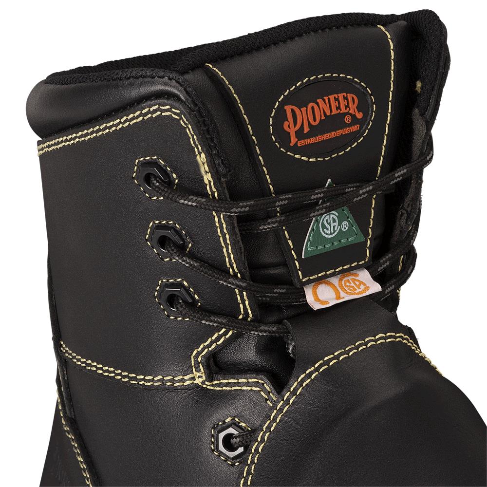 Bottines de s&eacute;curit&eacute; en cuir de 8 po avec protection du m&eacute;tatarse certifi&eacute;es CSA - 13 photo du produit