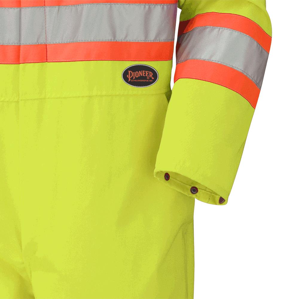 Hi-Vis Poly/Cotton Safety Coveralls - Zipper Closure - Hi-Vis