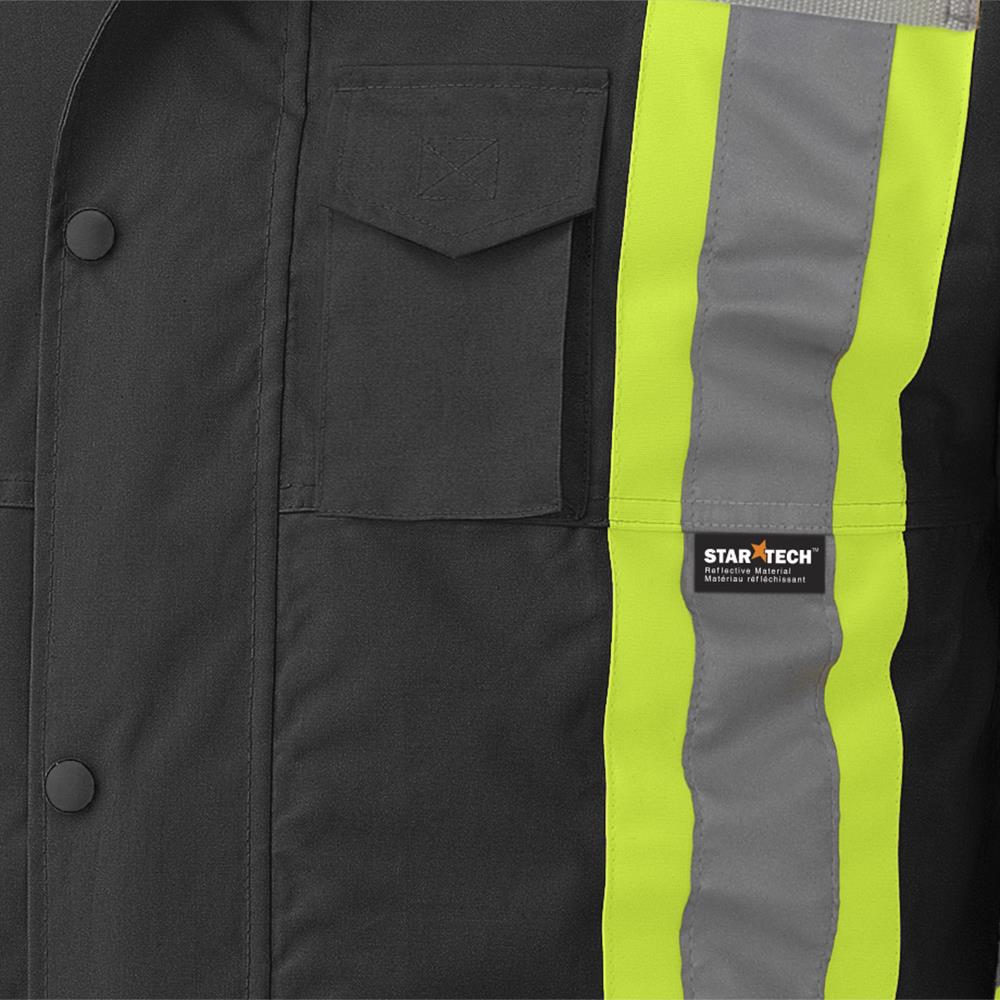 Waterproof 7-in-1 Parka– Detachable Hood – Black – 3XL | V1120470