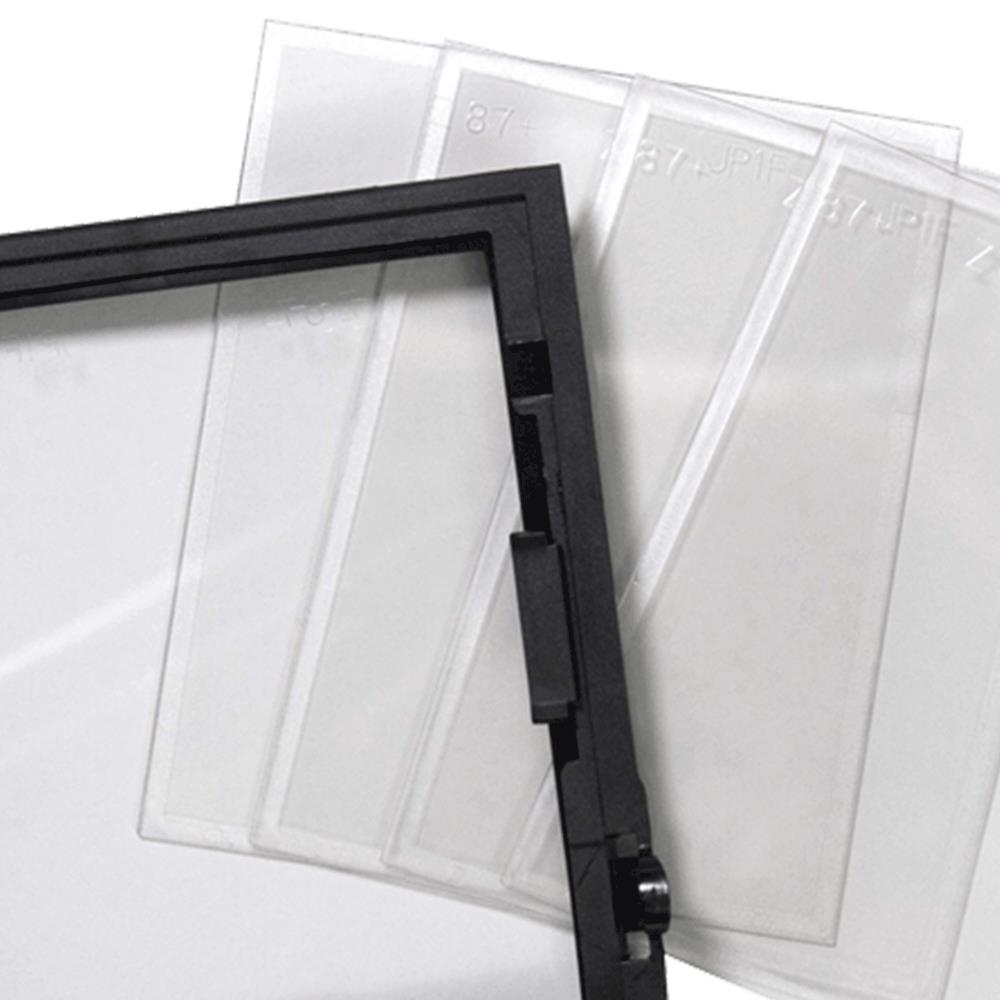 Safety Plate Set - Polycarbonate - 5.25" x 4.5" with Replacement Retainer product photo