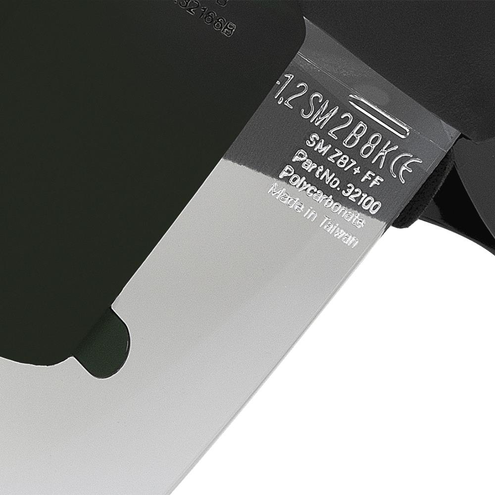DP4  Series Face Shield - Ratcheting - Polycarbonate - Clear - Anti-Fog - Flip-up Shade 6 Cobalt Visor product photo