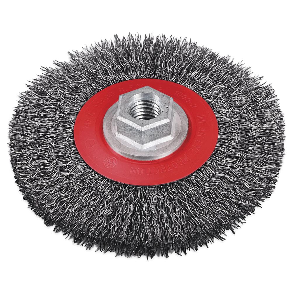 5 x 5/8-11NC Brosse en fil m&eacute;tallique crant&eacute;e - Haute performance photo du produit