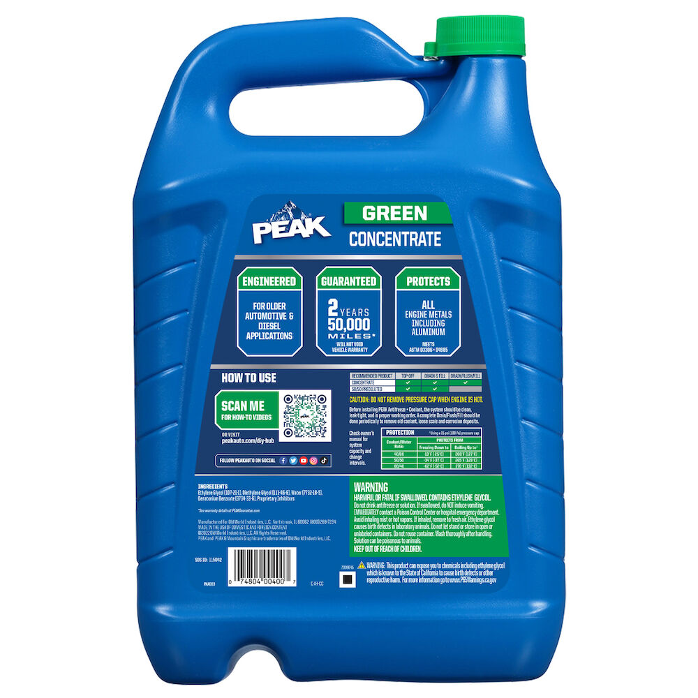 PEAK® Antifreeze + Coolant Concentrate for All Vehicles