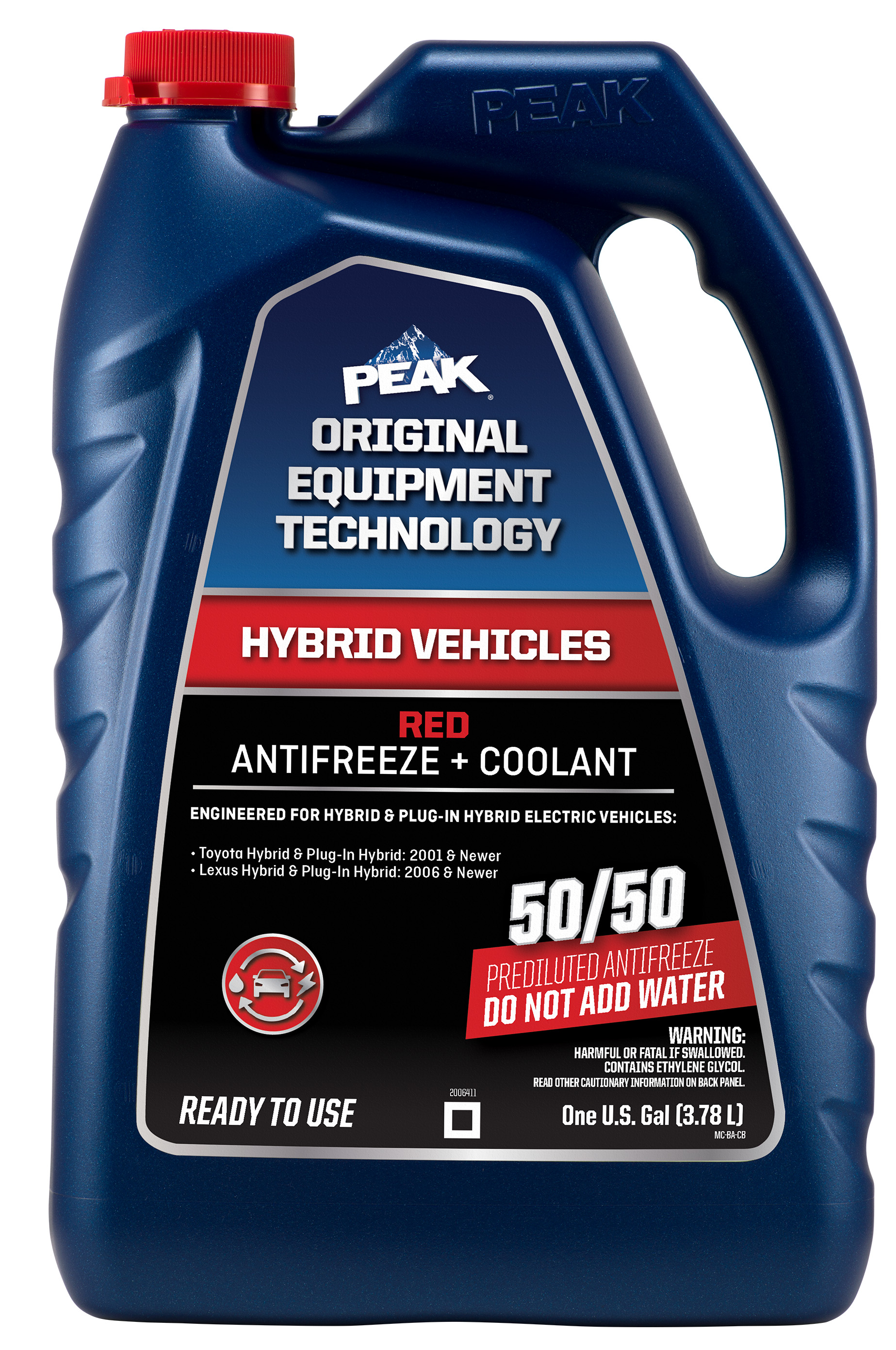 PEAK® ORIGINAL EQUIPMENT TECHNOLOGY™ 50/50 PREDILUTED ANTIFREEZE ...