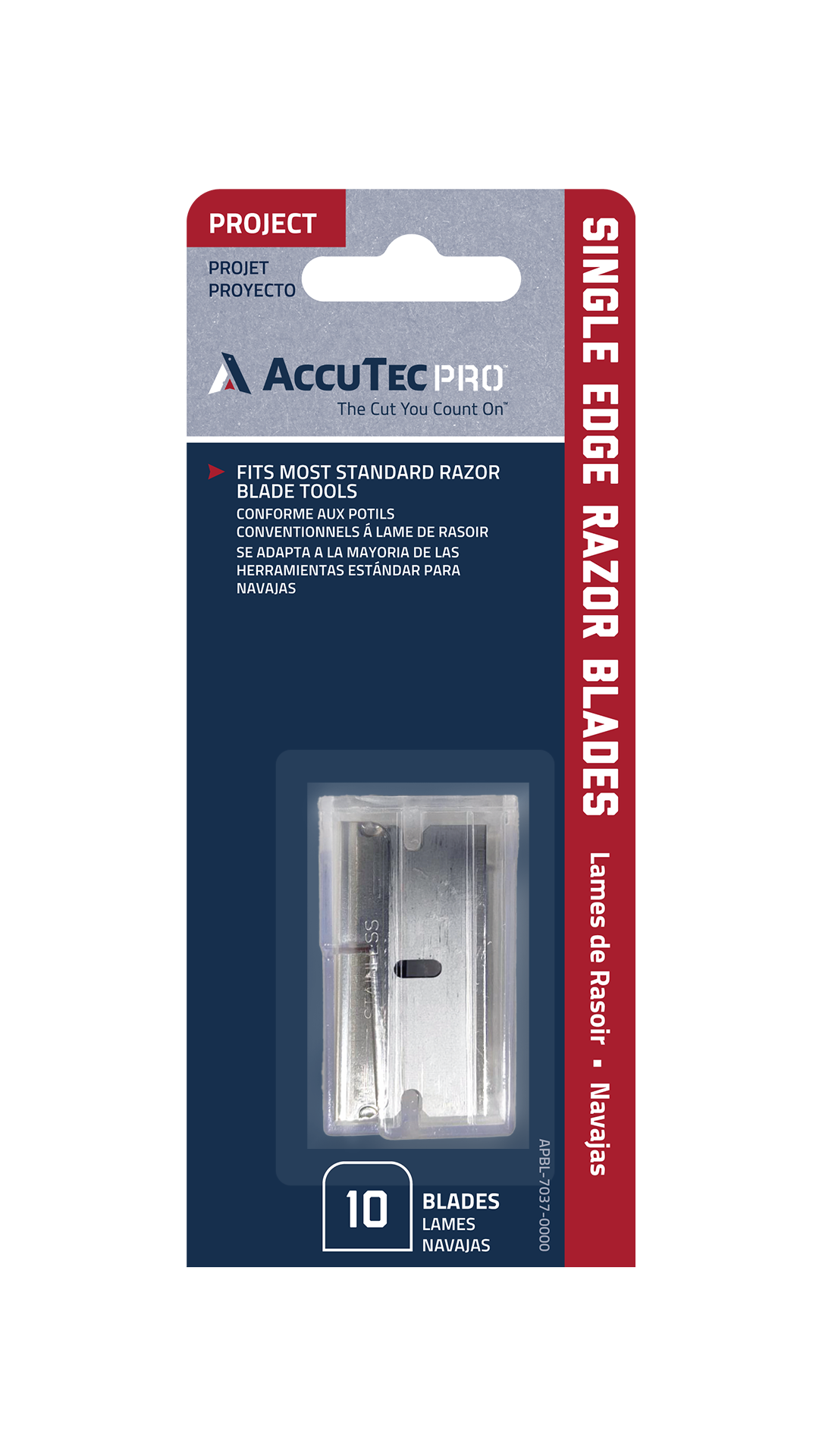 Accutec Blades APTL-7001-0000 Deluxe Window Scraper with 5 Blades, High  Carbon, 3 OAL