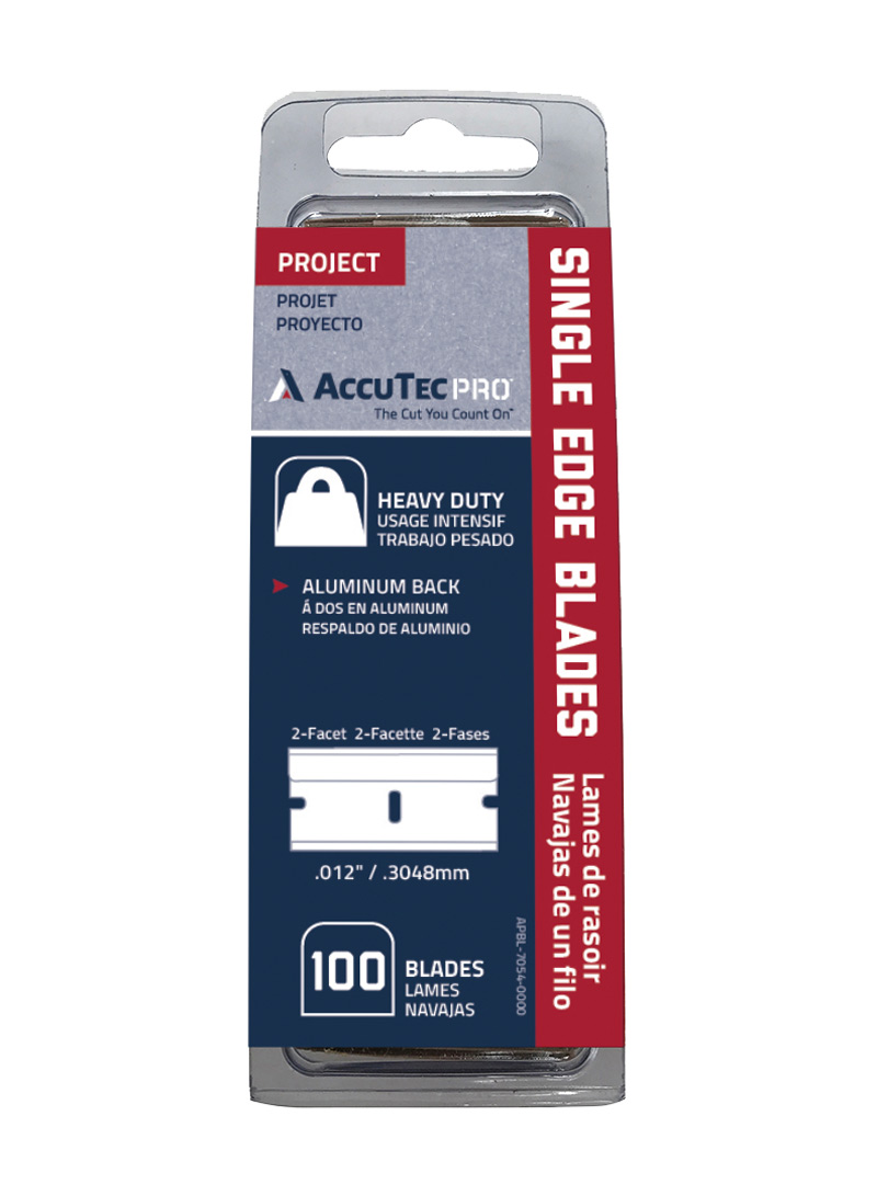 Product: AccuTec PRO Heavy Duty Aluminum Backed Single Edge Razor 
