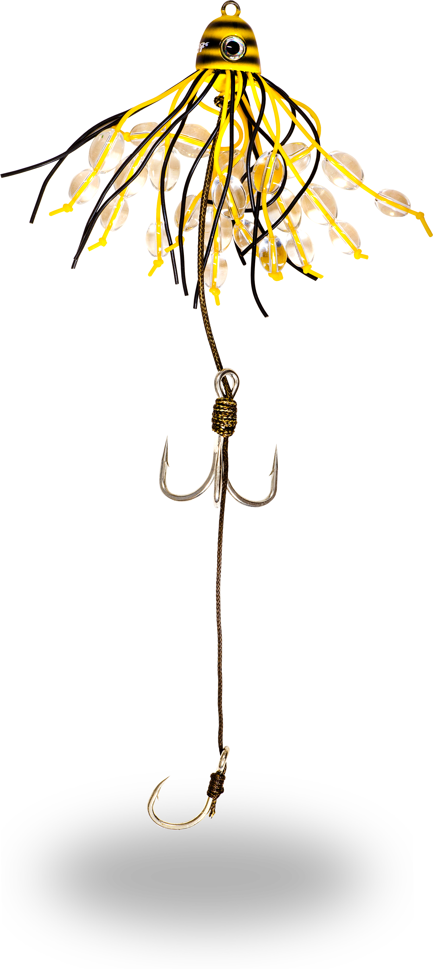 #3/0 #6/0 Battle Teaser 160g 100kg žlutá/černá