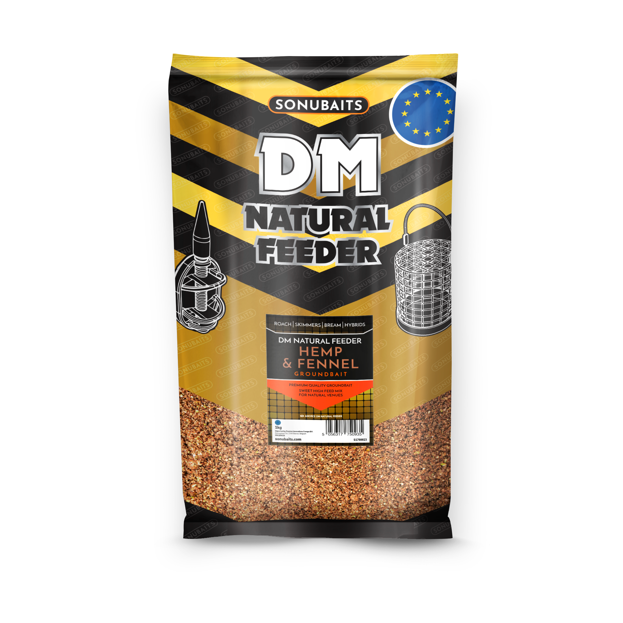 SONUBAITS Krmení DM Natural Feeder Hemp & Fennel 1kg